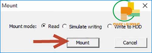 Chọn chế độ chỉ đọc hay cho ghi, xóa