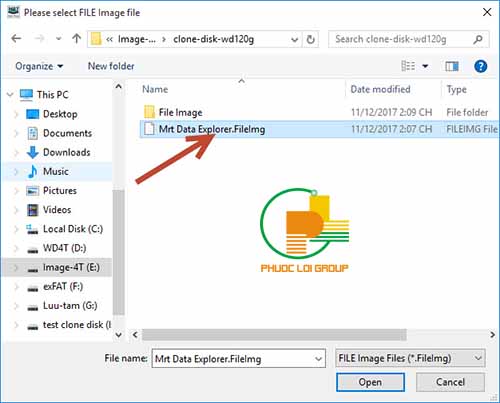 file ảnh clone disk to disk