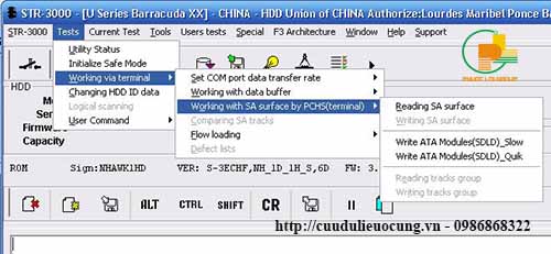 Các tính năng của tool STR