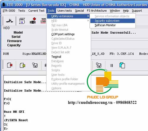 Phá password ổ đĩa cứng